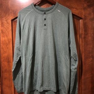 Lululemon Metal Tech Vent Henley XL Green